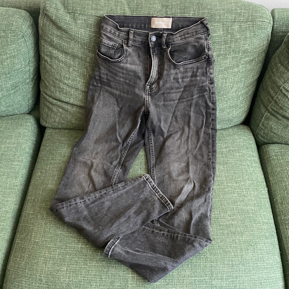 High-waisted boot leg Everlane pants